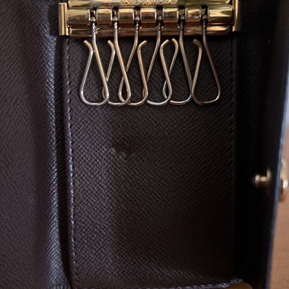 Authentic Lv Damier Ebene 6-Key Multicles Holder … - image 6